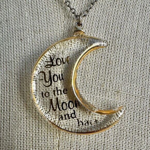"Love You to the Moon and back” necklace Jewelry - "Love You to the Moon and back” moon pendant necklace